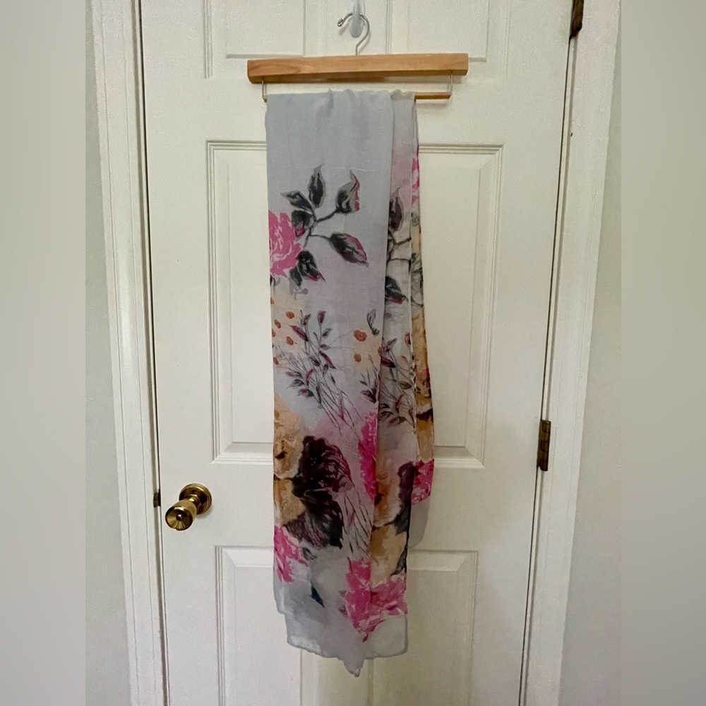 Floral Print Scarf or Wrap